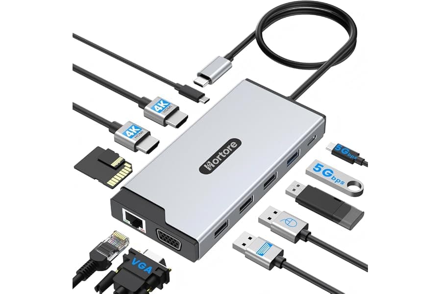 USB C Docking Station for Triple Monitor Setup
