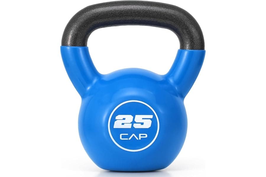 Vinyl Coated Cast Iron Kettlebell for Home Workouts