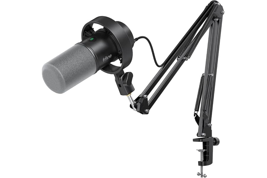 Professional USB/XLR Podcast Microphone Kit with Boom Arm