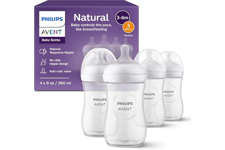 Natural Baby Bottles for Breast and Bottle Feeding