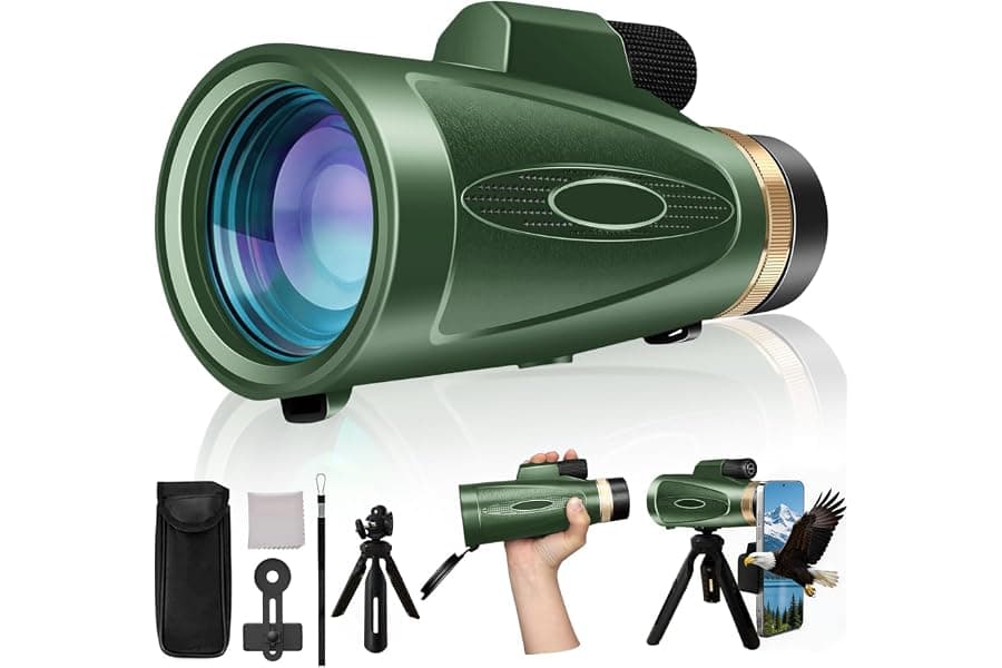 12x60 Monocular Telescope with Tripod & Phone Adapter