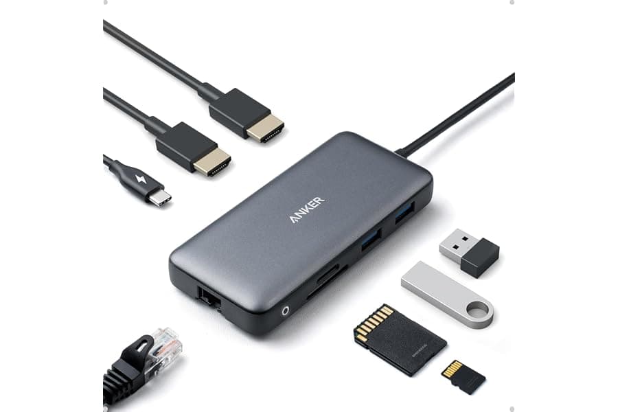 Dual Monitor Docking Station with Power Delivery