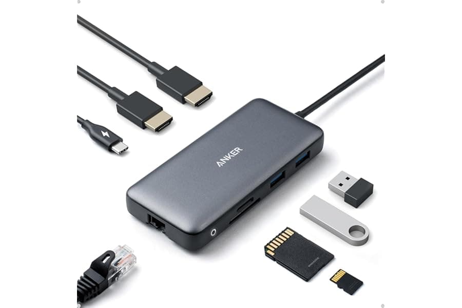 Dual Monitor Docking Station with Power Delivery