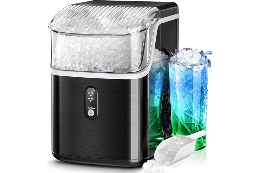 35Lbs/Day Nugget Ice Maker | Countertop Portable