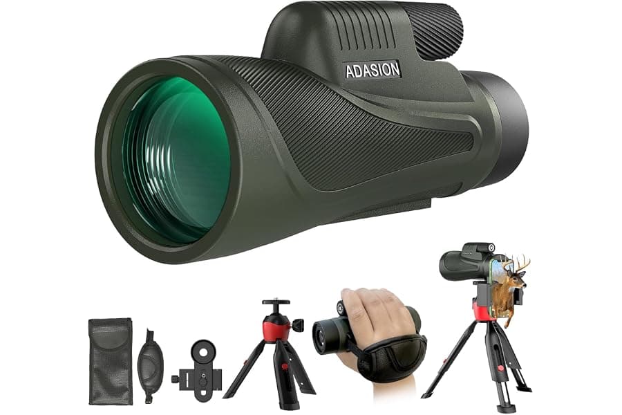 High-Powered Monocular Telescope for Stargazing & Birdwatching