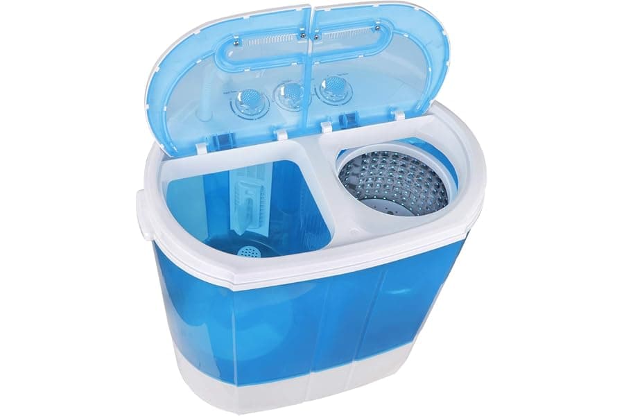 Portable Washer: Compact Twin Tub Mini Machine