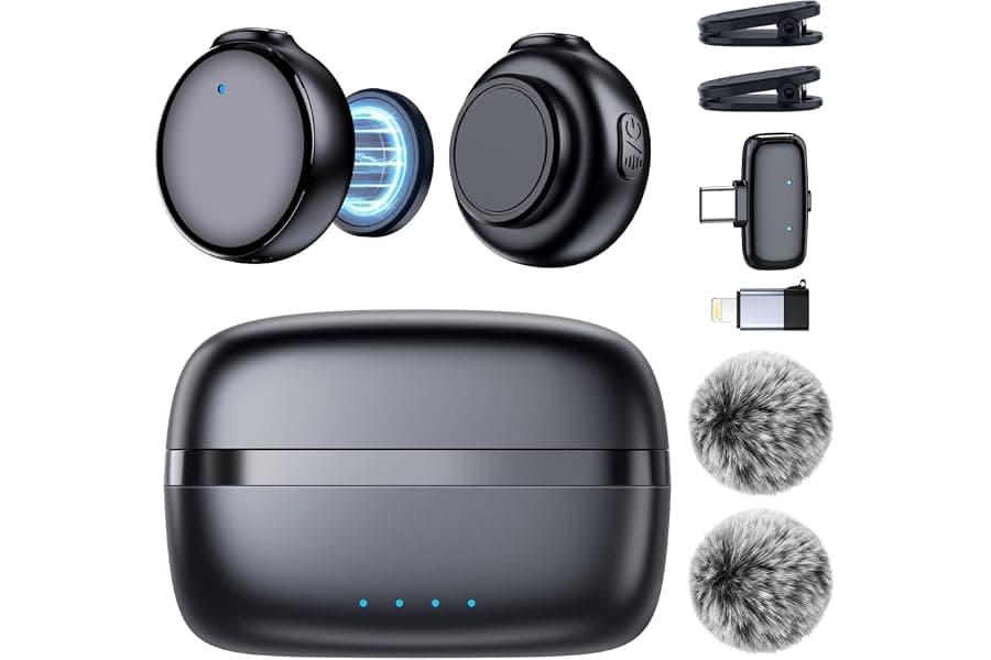 Wireless Lavalier Microphone for Content Creators & Vloggers