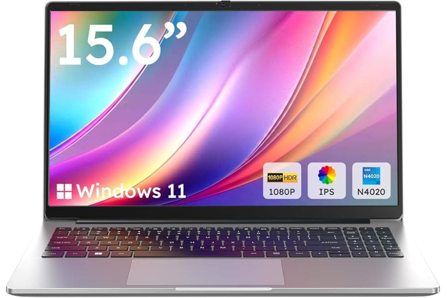 Budget 15.6-Inch Windows 11 Laptop with FHD Display and Fast Charging
