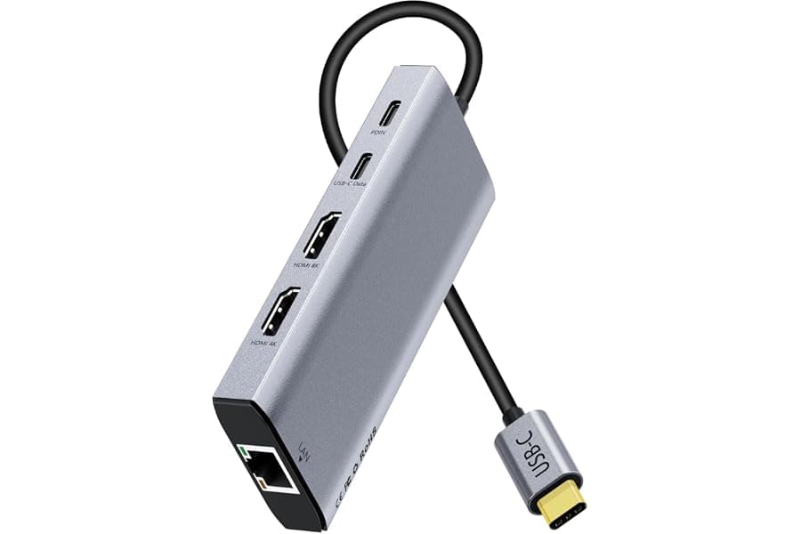 USB-C Docking Station for Dual 4K Monitors
