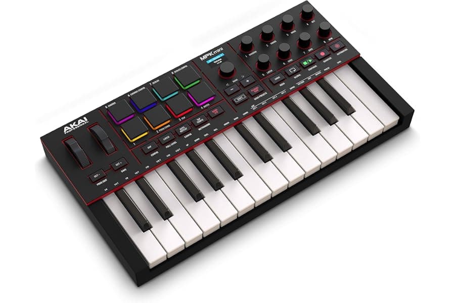 Compact MIDI Keyboard Controller for Music Production