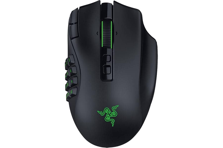 Ultimate MMO Gaming Mouse: 23 Programmable Buttons & Swappable Plates