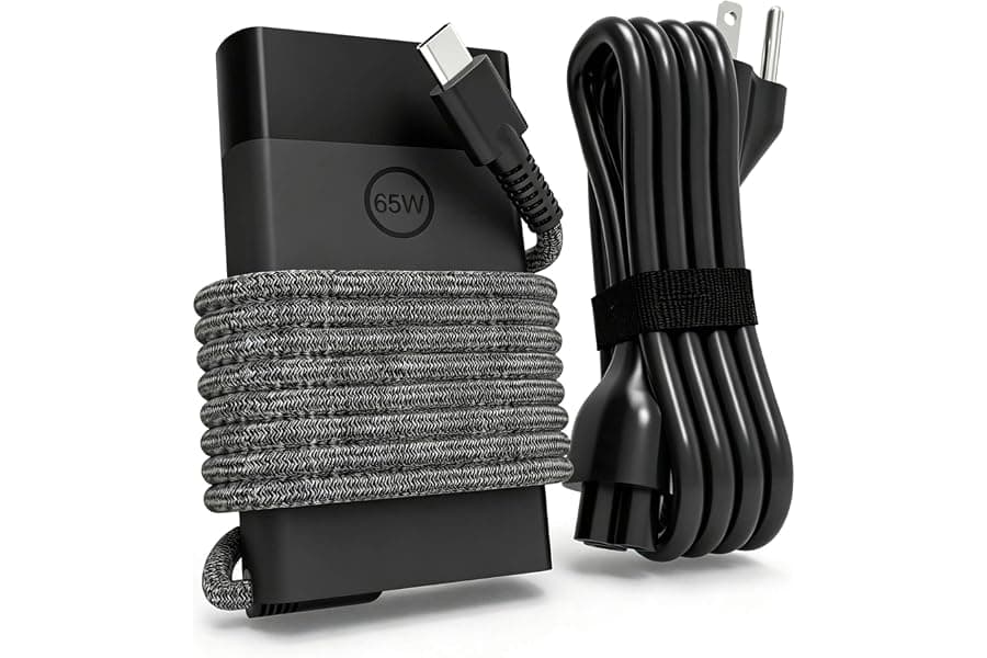 Slim 65W USB-C Laptop Charger for Fast Portable Charging