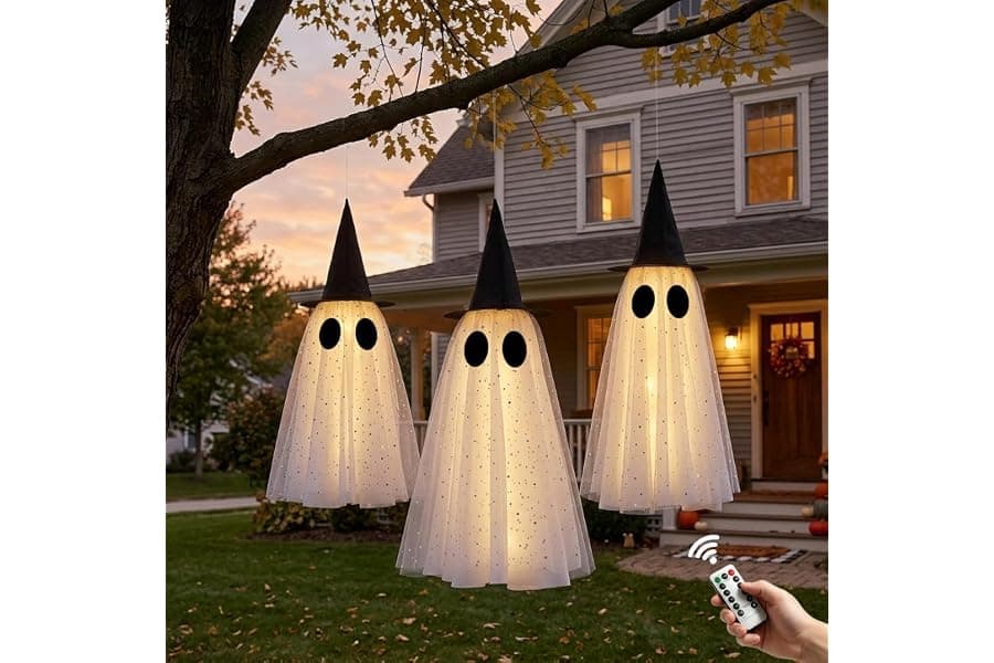 Best Outdoor Halloween Ghost Decorations with LED Lights