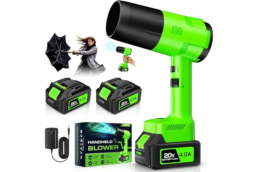 Cordless Leaf Blower with Battery & Charger