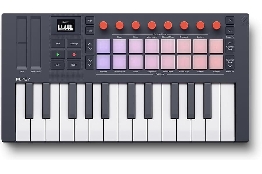 25-Key Compact MIDI Controller Keyboard