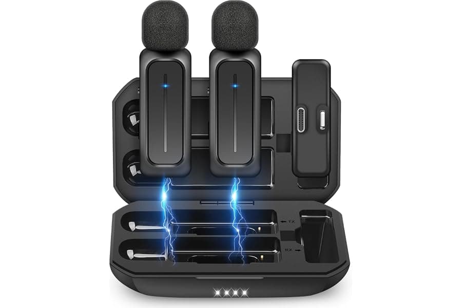 Professional Wireless Lavalier Microphone for Content Creators