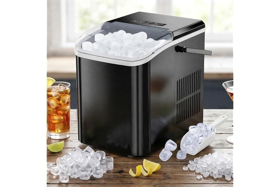 Portable Countertop Ice Maker: Fast, Compact, Self-Cleaning