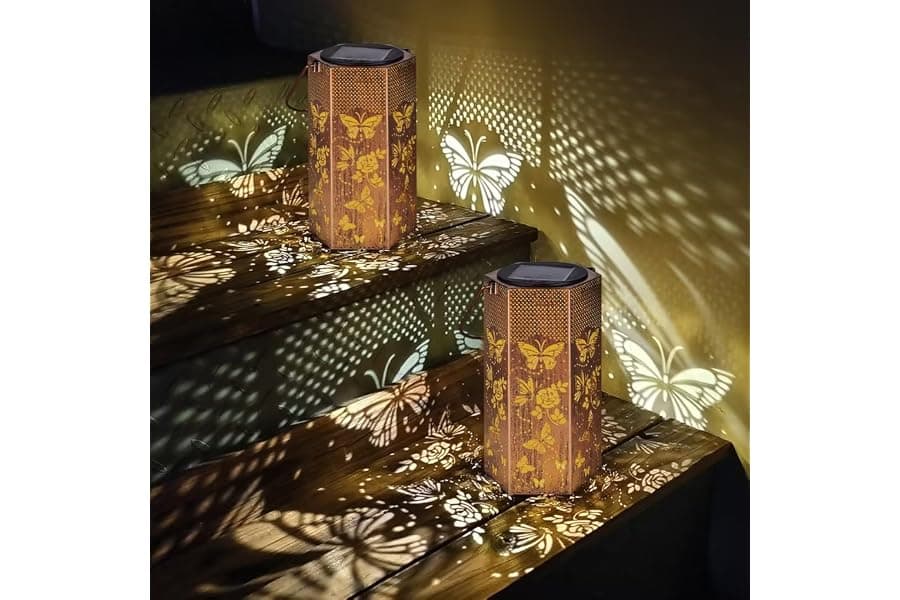 Butterfly Solar Lanterns for Garden Decor