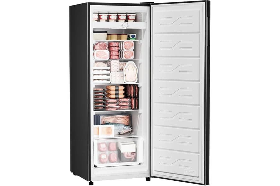 7 Cu Ft Upright Freezer Convertible Design