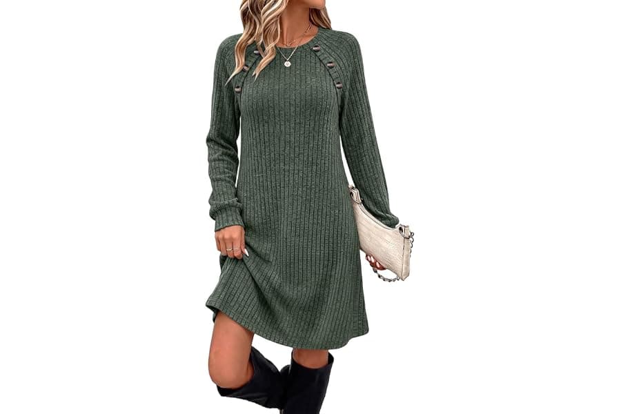 Best Long Sleeve Fall Dresses With Pockets for Women