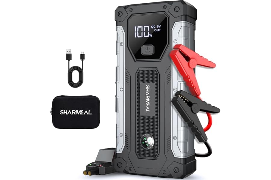 Portable Jump Starter for Gas and Diesel Cars
