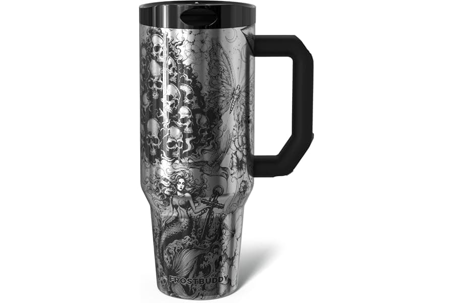 Large 40oz Tumblers with Handle and Practical Compartments