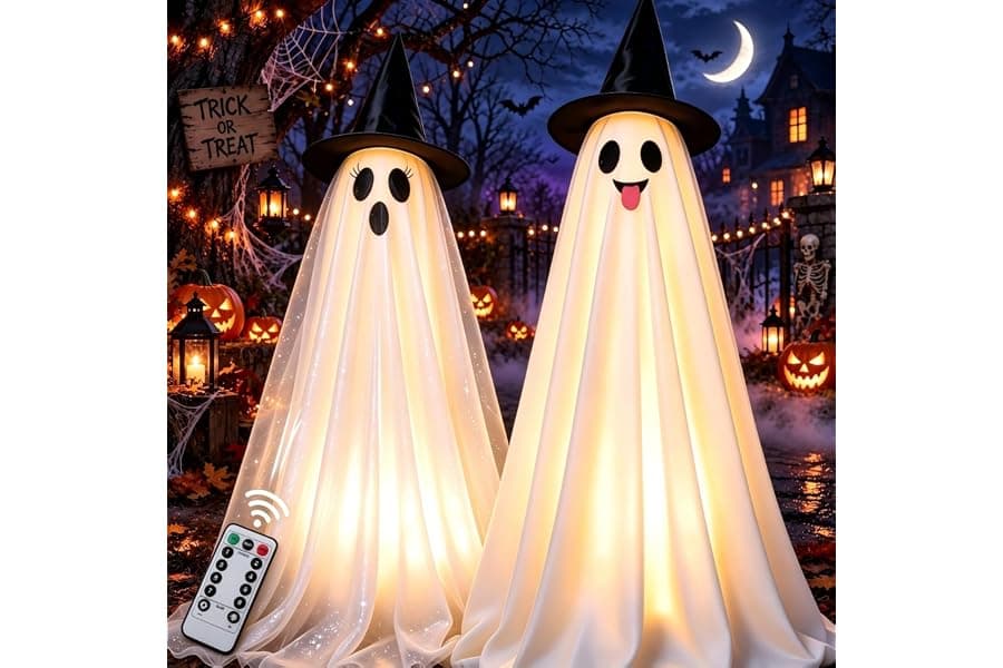 Best Halloween Ghost String Lights for Outdoor Decor