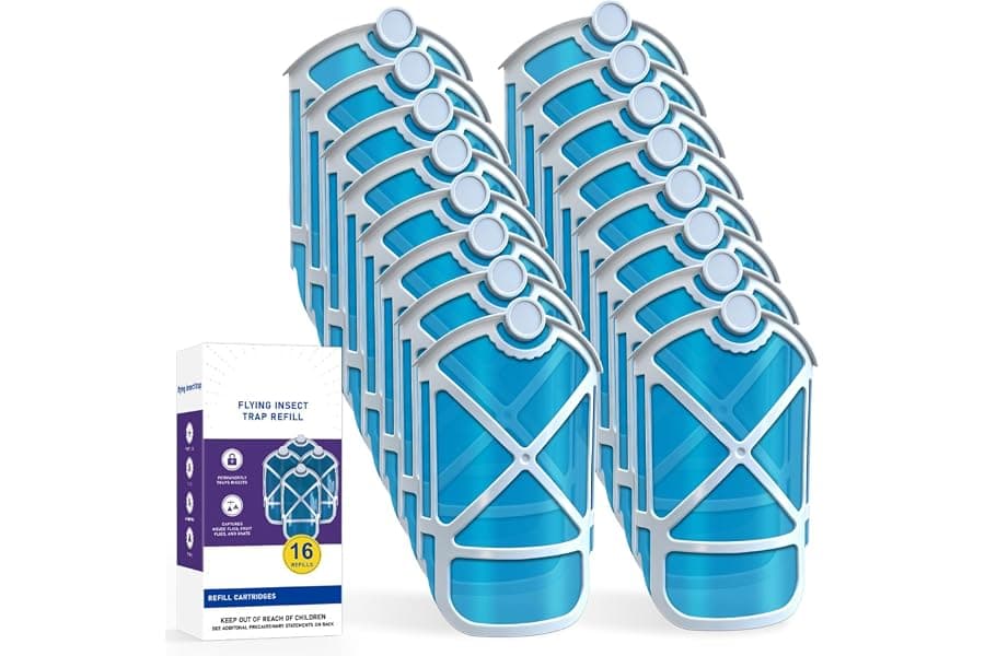 Flying Insect Trap Refills: 16-Pack Replacement Cartridges