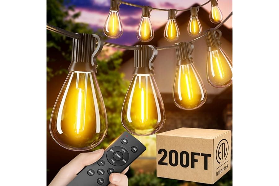 Outdoor String Lights for Patios & Backyards