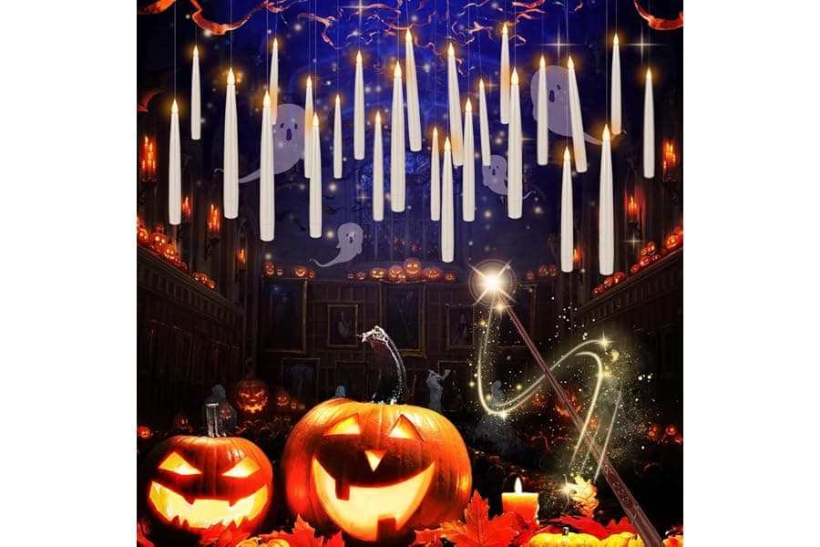 Floating Magic LED Candles for Halloween Parties