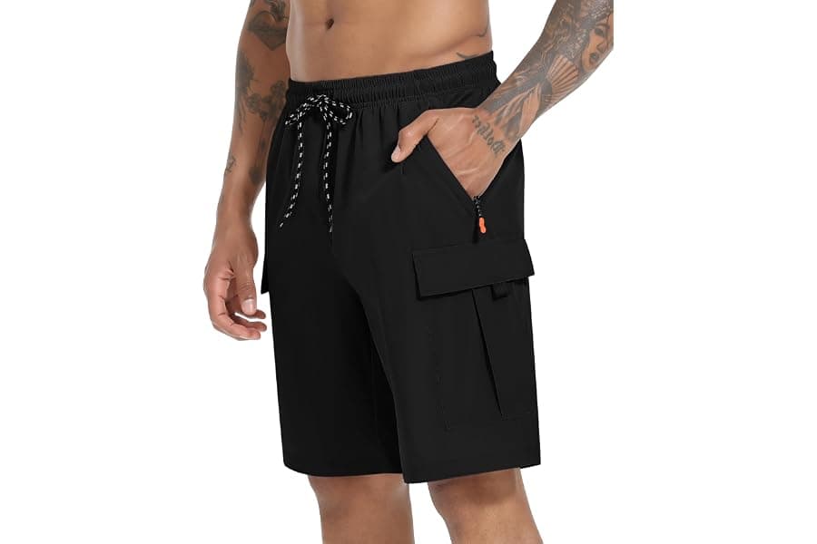 Men's Cargo Shorts Quick Dry Hiking Shorts with 5 Pockets