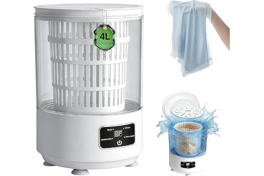 Compact 4L Washing Machine for Travel