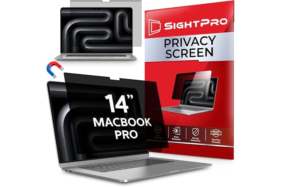 Magnetic Privacy Screen for MacBook Pro 14: Removable & Patented