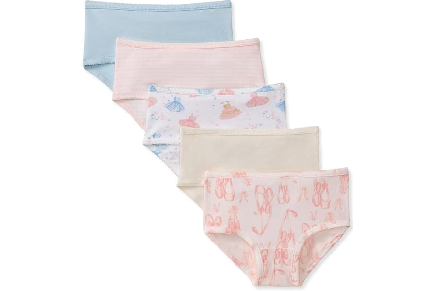 Soft Organic Cotton Underwear for Active Toddler Girls