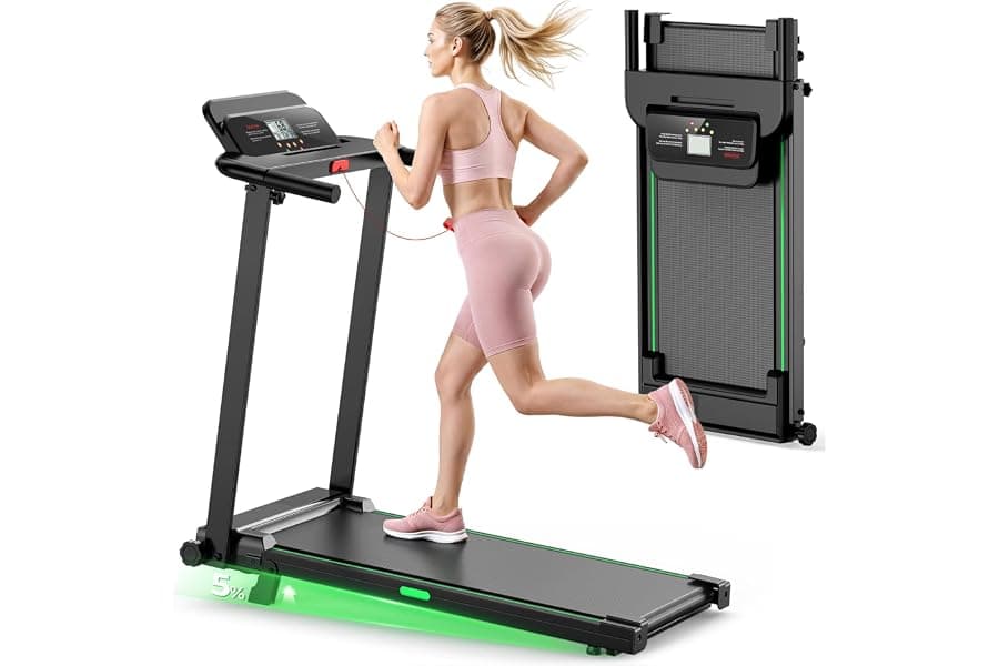 Folding Treadmill with Incline for Home Workouts