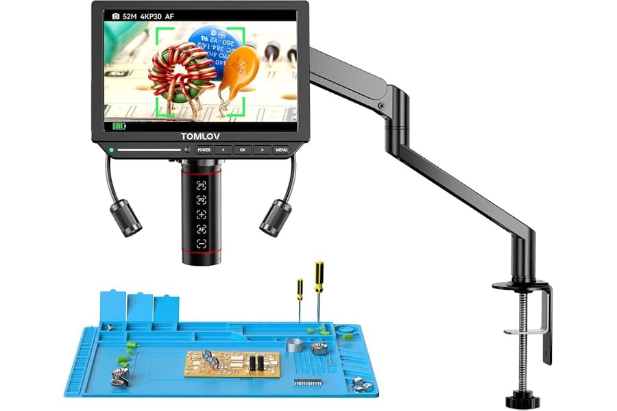 4K Digital Microscope with Autofocus & LCD Screen