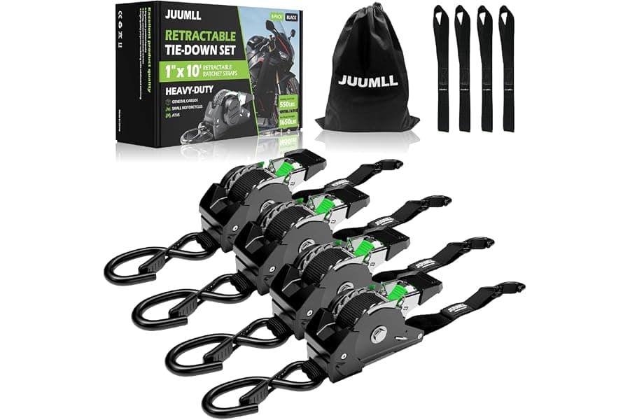Heavy Duty Retractable Ratchet Tie Down Straps