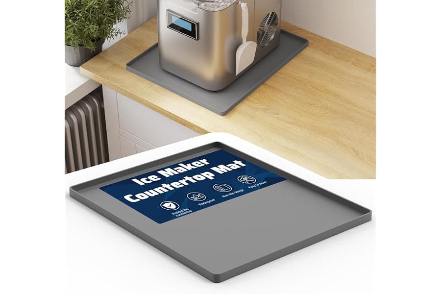 Best Ice Maker Countertop Mat for 2026 | Silicone Drain Tray