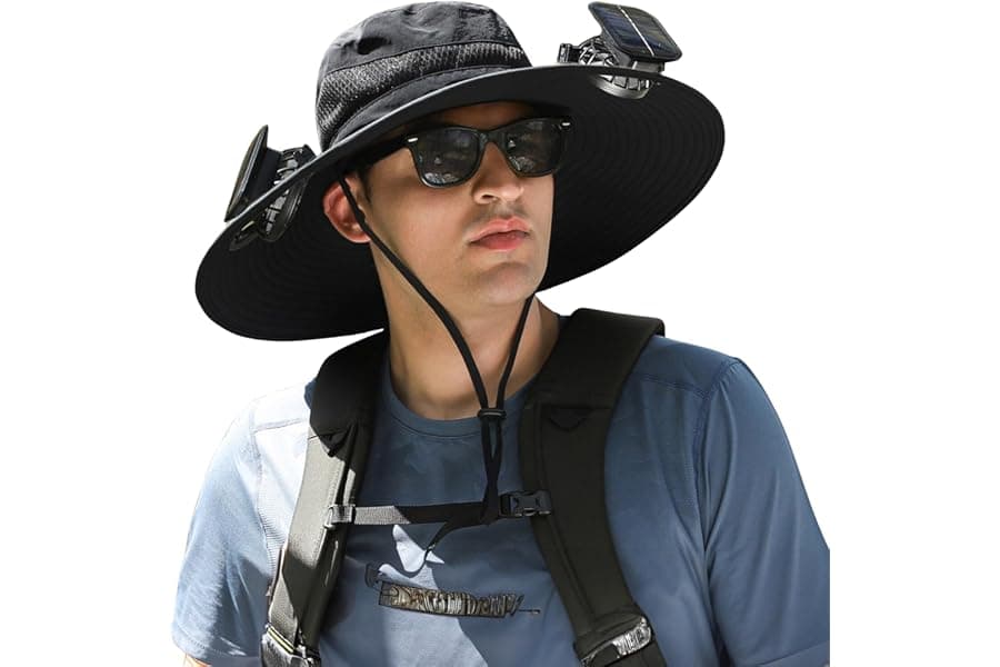 Best Wide Brim Sun Hats with Built-in Solar Fans