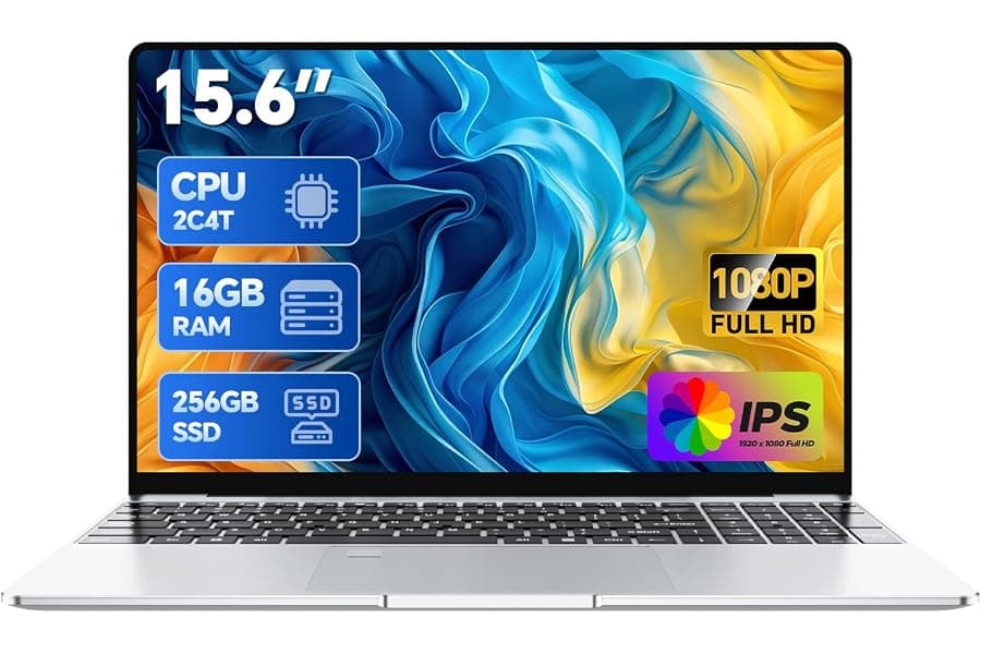 Budget Windows 11 Laptop 16GB RAM 256GB SSD FHD Display