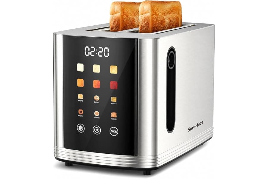 Smart 2-Slice Touch Screen Toaster with 6 Browning Levels