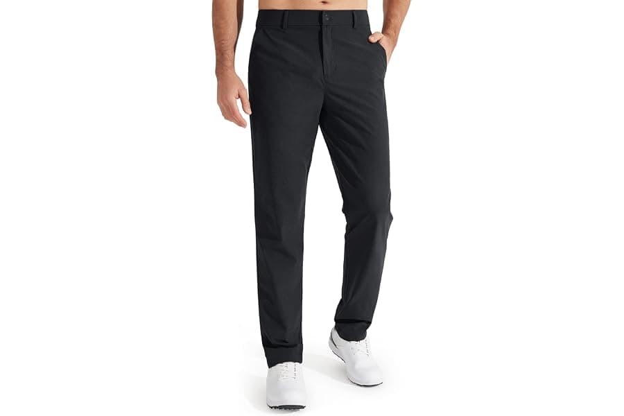 Best Libin Mens Golf Pants Stretch Work Dress Pants 30"/32"/34" Quick Dry Lightweight Casual Comfy Trousers With Pockets - Top Picks for 2026