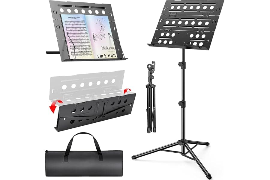 Portable Music Stand Guide: Adjustable Height for Practice