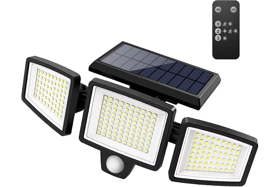 Best Solar Security Outdoor Lights 2500LM 210 LED 2026