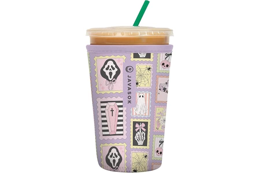 Insulated Neoprene Cup Sleeve for Iced Coffee & Cold Drinks