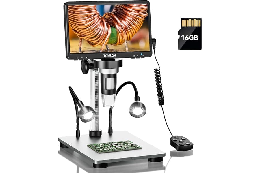 7-Inch Digital Microscope: 1200X Magnification Precision Tool