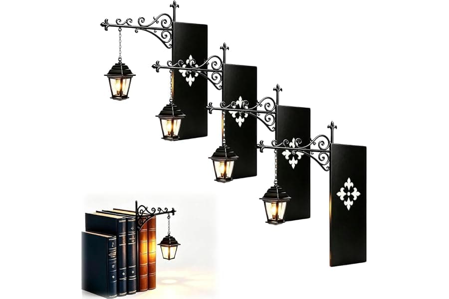 Miniature Bookshelf Lanterns: Cozy Reading Light Decor