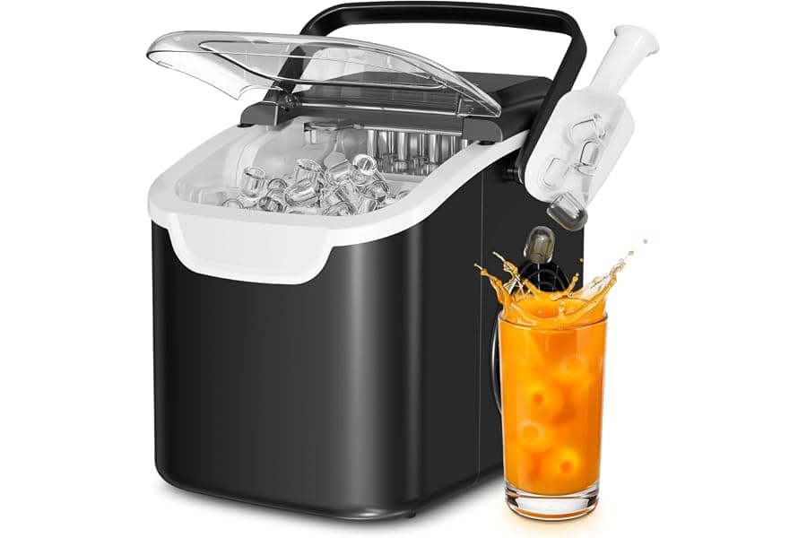 Fast Countertop Ice Maker for Home and Camping