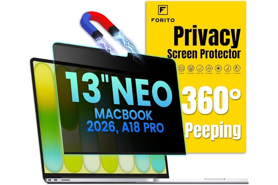 Magnetic Privacy Screen for MacBook Neo 13 with 360° Protection