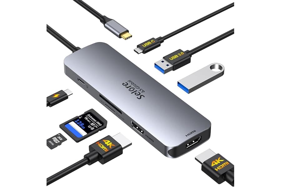 Dual HDMI Docking Station for Laptops